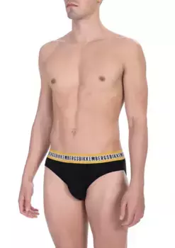 Черные хлопковые мужские трусы Bikkembergs
