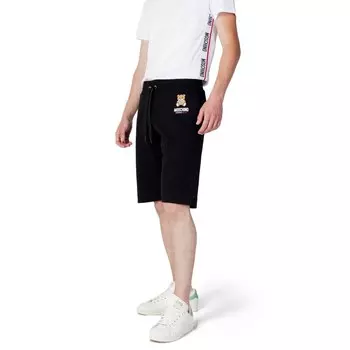 Черные хлопковые шорты Moschino