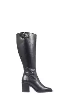 Черные кожаные ботильоны и сапоги до колена от Cesena Jones Bootmaker, черный