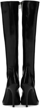 Черные кожаные ботинки Balenciaga Witch 110
