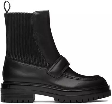 Черные кожаные ботинки Berck Gianvito Rossi