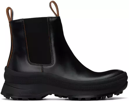 Черные кожаные ботинки челси Jil Sander