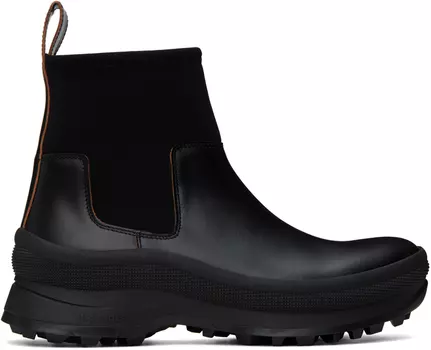 Черные кожаные ботинки челси Jil Sander