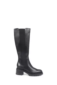 Черные кожаные ботинки до колена Jones Bootmaker, черный