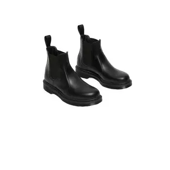 Черные кожаные ботинки Dr. Martens