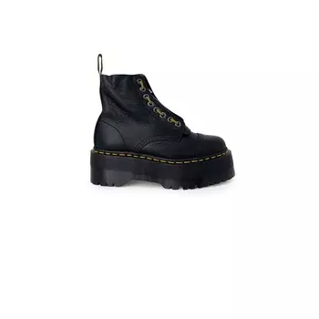 Черные кожаные ботинки Dr. Martens