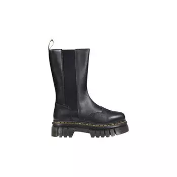 Черные кожаные ботинки Dr. Martens