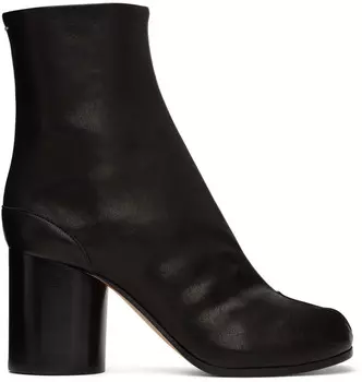 Черные кожаные ботинки таби Maison Margiela
