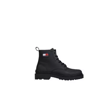Черные кожаные ботинки Tommy Jeans