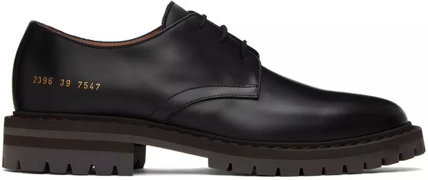 Черные кожаные дерби Common Projects