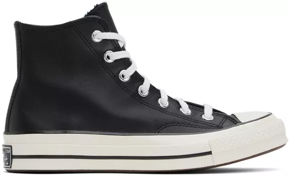 Черные кожаные кроссовки Chuck 70 Converse