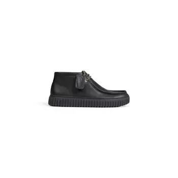 Черные Кожаные Повседневные туфли Clarks
