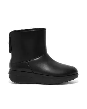 Черные кожаные женские сапоги FitFlop, черный