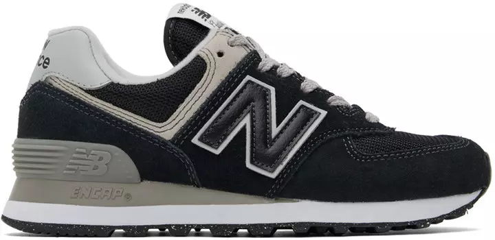 Черные кроссовки 574 Core New Balance, цвет Black