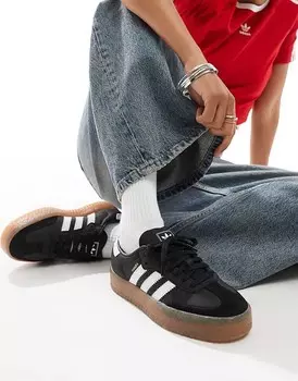 Черные кроссовки adidas Originals Sambae