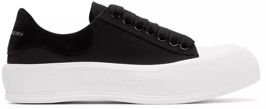 Черные кроссовки Deck Plimsoll Alexander McQueen