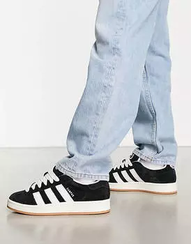 Кеды мужские Adidas Originals Campus 00's на резиновой подошве, черный