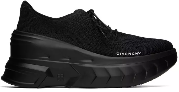Черные кроссовки на танкетке Marshmallow Givenchy