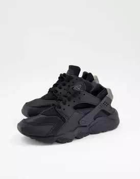 Черные кроссовки Nike Air Huarache Triple