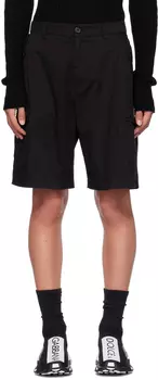Черные латные шорты Dolce & Gabbana