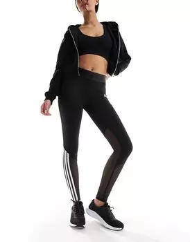 Черные леггинсы adidas Training Hyperglam adidas performance