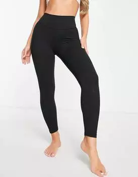 Черные леггинсы adidas Yoga 7/8
