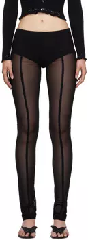 Черные леггинсы на молнии Blumarine