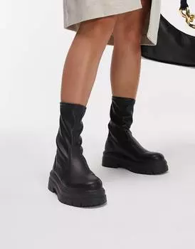 Черные массивные ботинки Topshop Kasper