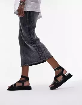 Черные массивные сандалии Topshop Jasmine