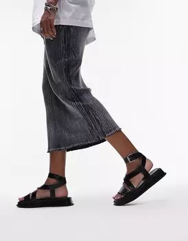 Черные массивные сандалии Topshop Jasmine