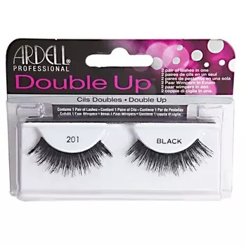 Черные накладные ресницы Double Up #201 — упаковка из 4 пар, Ardell