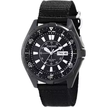 Черные нейлоновые часы Casio