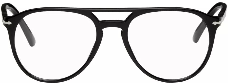 Черные очки-авиаторы Persol