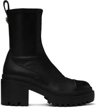 Черные пламенные сапоги Giuseppe Zanotti