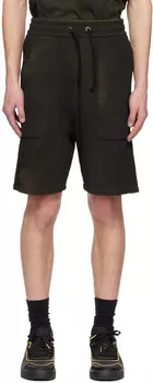 Черные рваные шорты Balmain