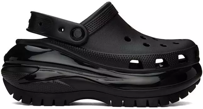 Черные сабо Mega Crush Crocs, цвет Black