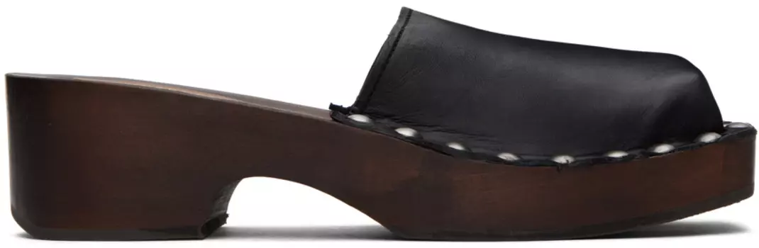 Черные сабо с шипами Acne Studios