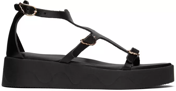 Черные сандалии Arbele Ancient Greek Sandals