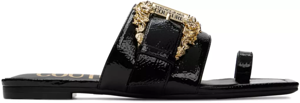 Черные сандалии Millie Versace Jeans Couture