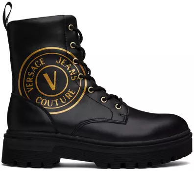Черные сапоги Сириуса Versace Jeans Couture