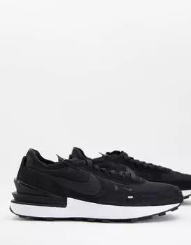 Кроссовки Nike Waffle One, черно-белый
