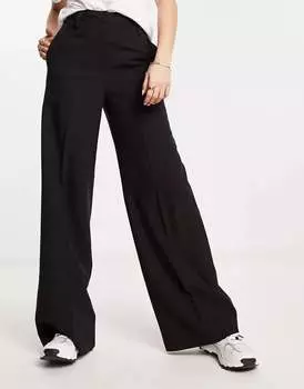 Черные широкие брюки ASOS