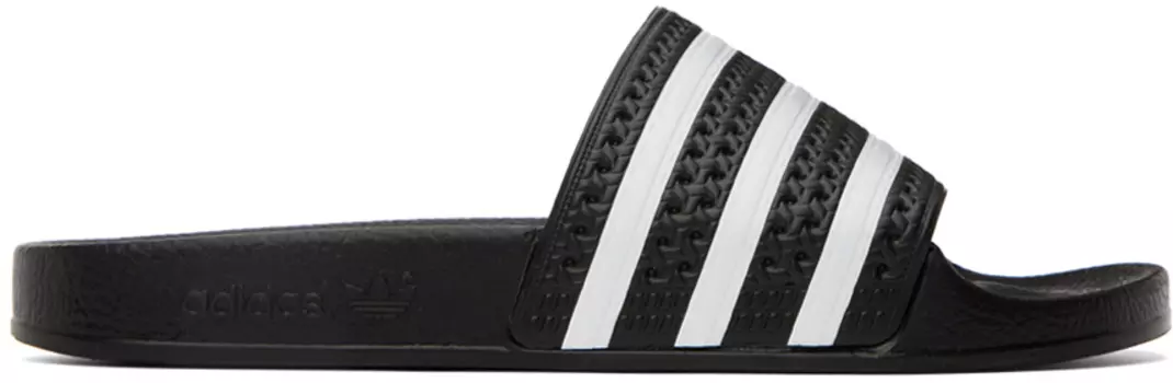 черные шлепанцы адилетт adidas Originals