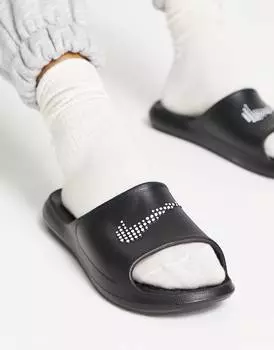 Черные шлепанцы для душа Nike Victori one