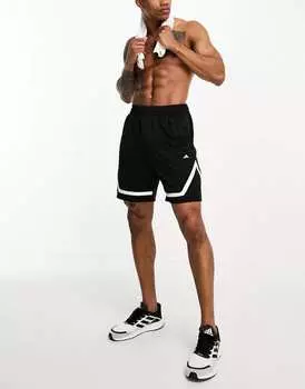 Черные шорты adidas Basketball Pro Block