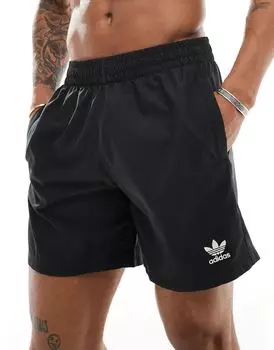 Черные шорты для плавания adidas Adicolor Essentials