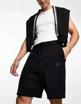 Черные шорты Nike Tech Fleece