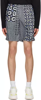 Черные шорты с \огурцами\"" MSGM