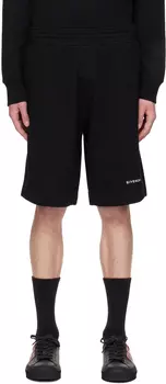 Черные шорты с принтом Givenchy