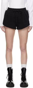 Черные шорты с вышивкой MSGM